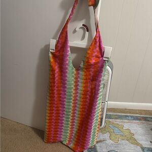 Show Me Your MuMu Colorful Striped Halter Dress